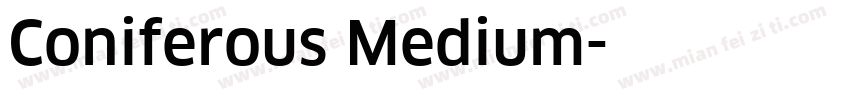 Coniferous Medium字体转换